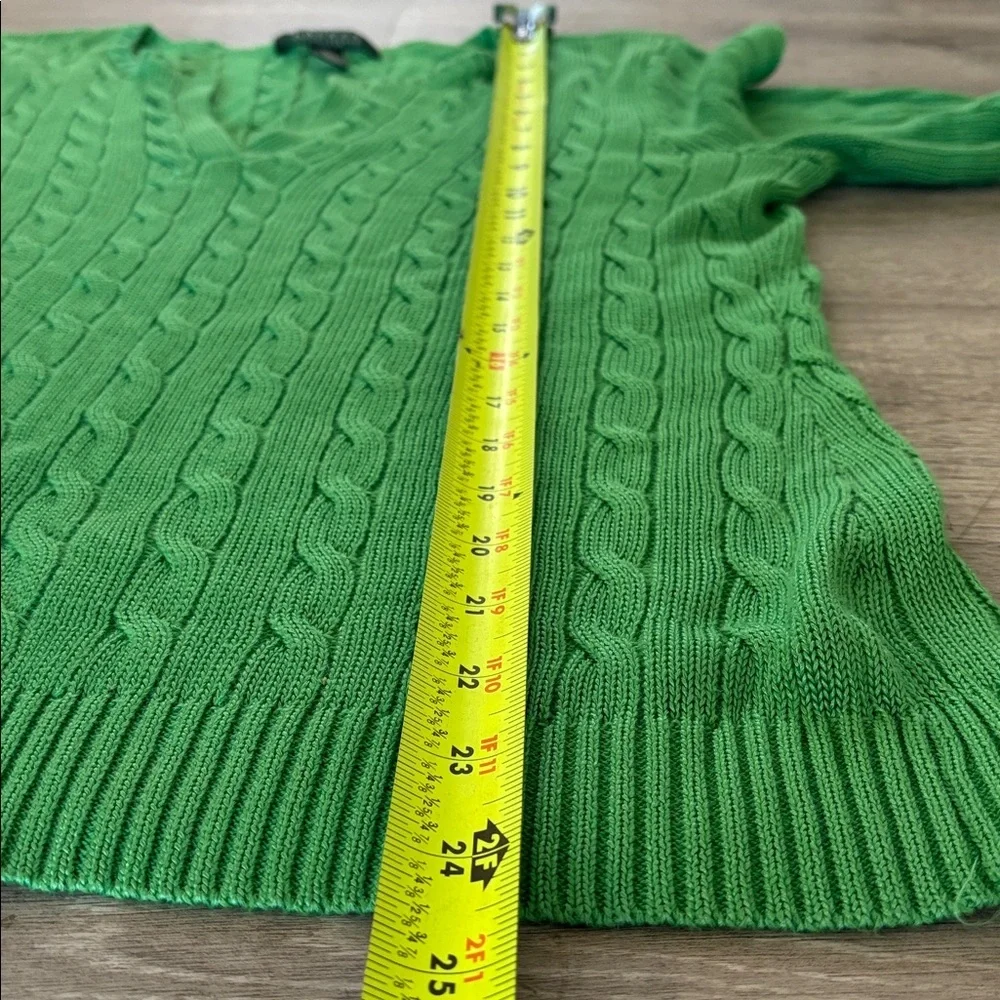 Lauren Ralph Lauren green sweater Sz PL - Picture 4 of 6